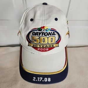 Chase Authentics 50th Annual Daytona 500 02/17_2008 White & Multi Adjustable Cap